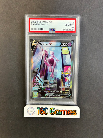 Mewtwo V Pokemon GO #072 PSA 10
