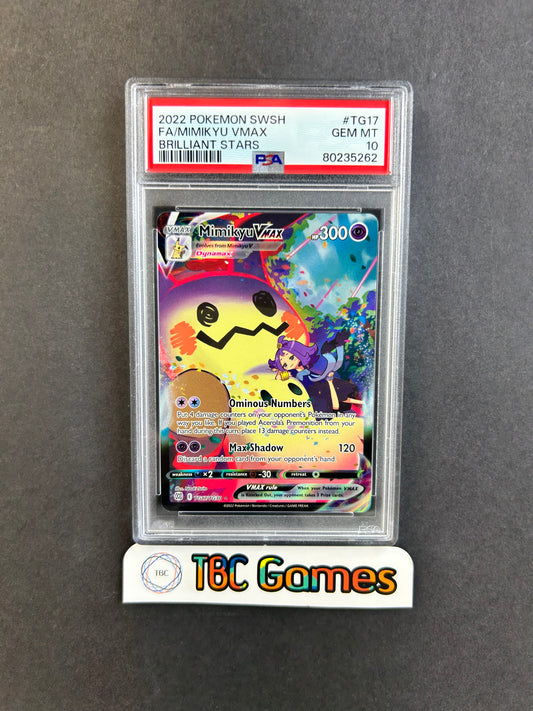 Mimikyu VMAX Brilliant Stars #TG17 PSA 10