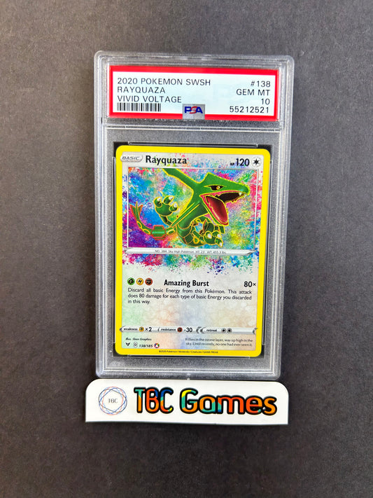 Rayquaza Vivid Voltage #138 PSA 10