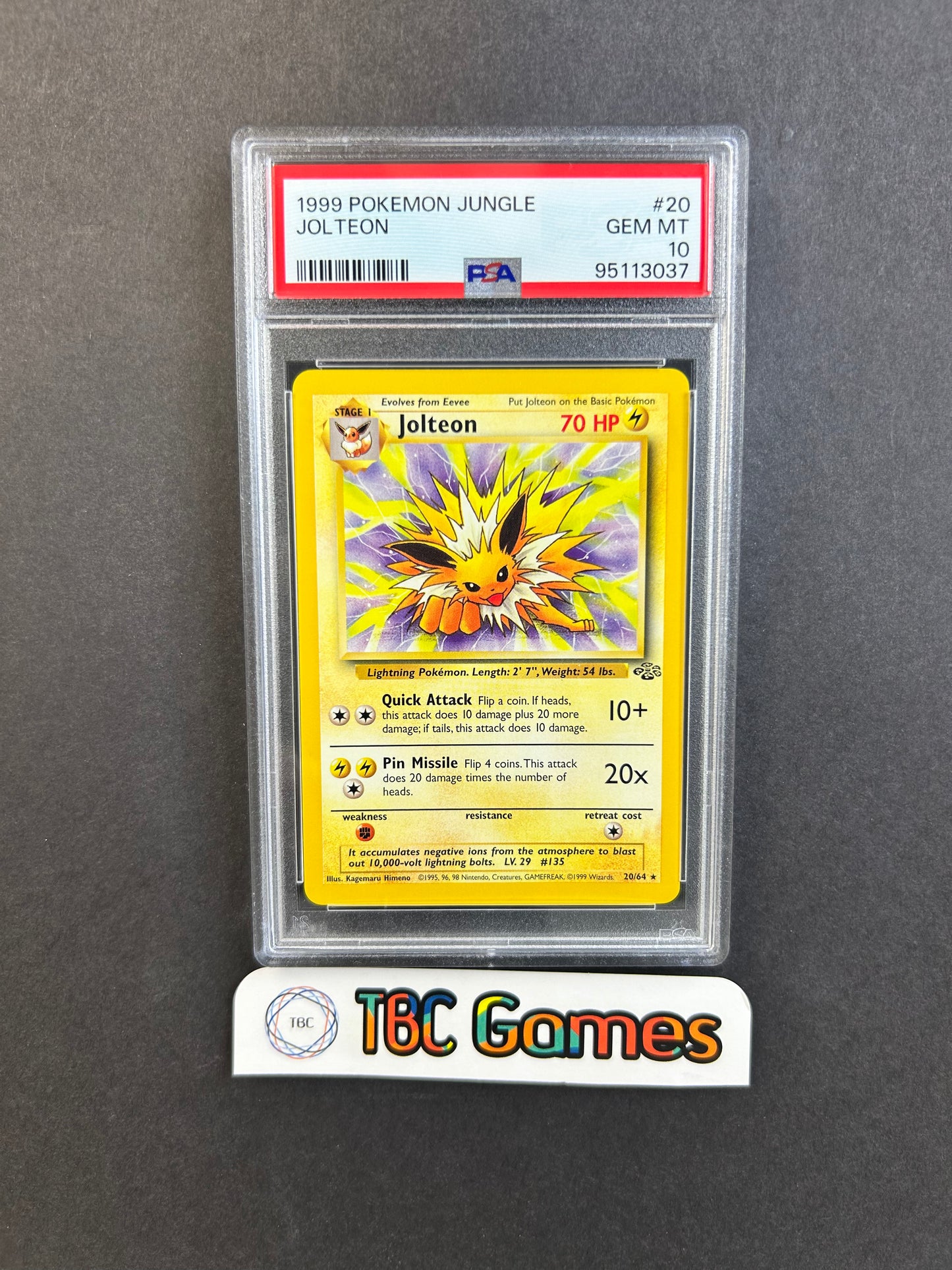 Jolteon Jungle #20 PSA 10