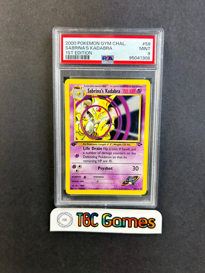 Sabrina's Kadabra Gym Challenge 1st Edition #58 PSA 9