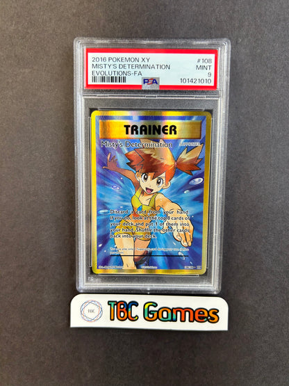 Misty's Determination Evolutions #108 PSA 9