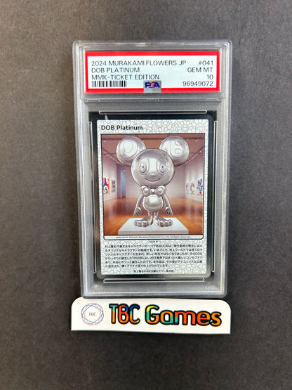 DOB Platinum Murakami Flowers Kyoto Ticket #041 PSA 10