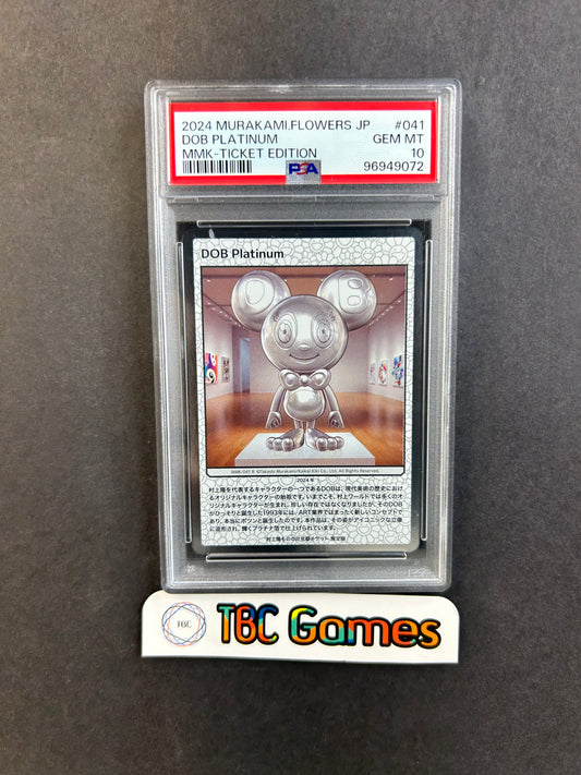 DOB Platinum Murakami Flowers Kyoto Ticket #041 PSA 10