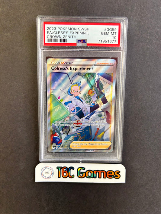 Colress's Experiment Crown Zenith GG59 PSA 10