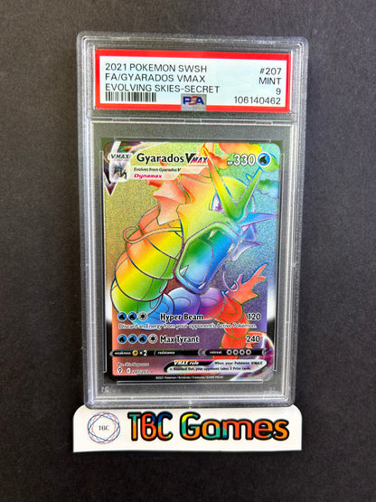 Gyarados VMAX Evolving Skies #207 PSA 9