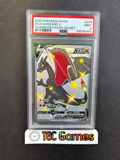 Charizard V Champion's Path #079 Secret PSA 9