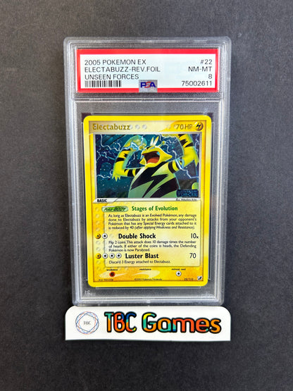 Electabuzz Unseen Forces Reverse Holo #22 PSA 8