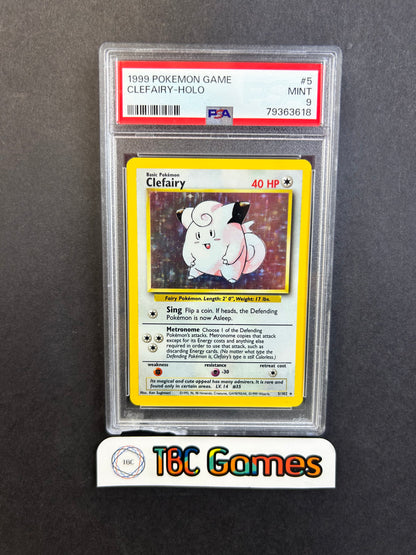 Clefairy Base Set Holo #5 PSA 9