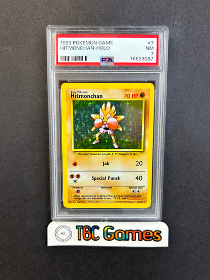 Hitmonchan Base Set Holo #7 PSA 7