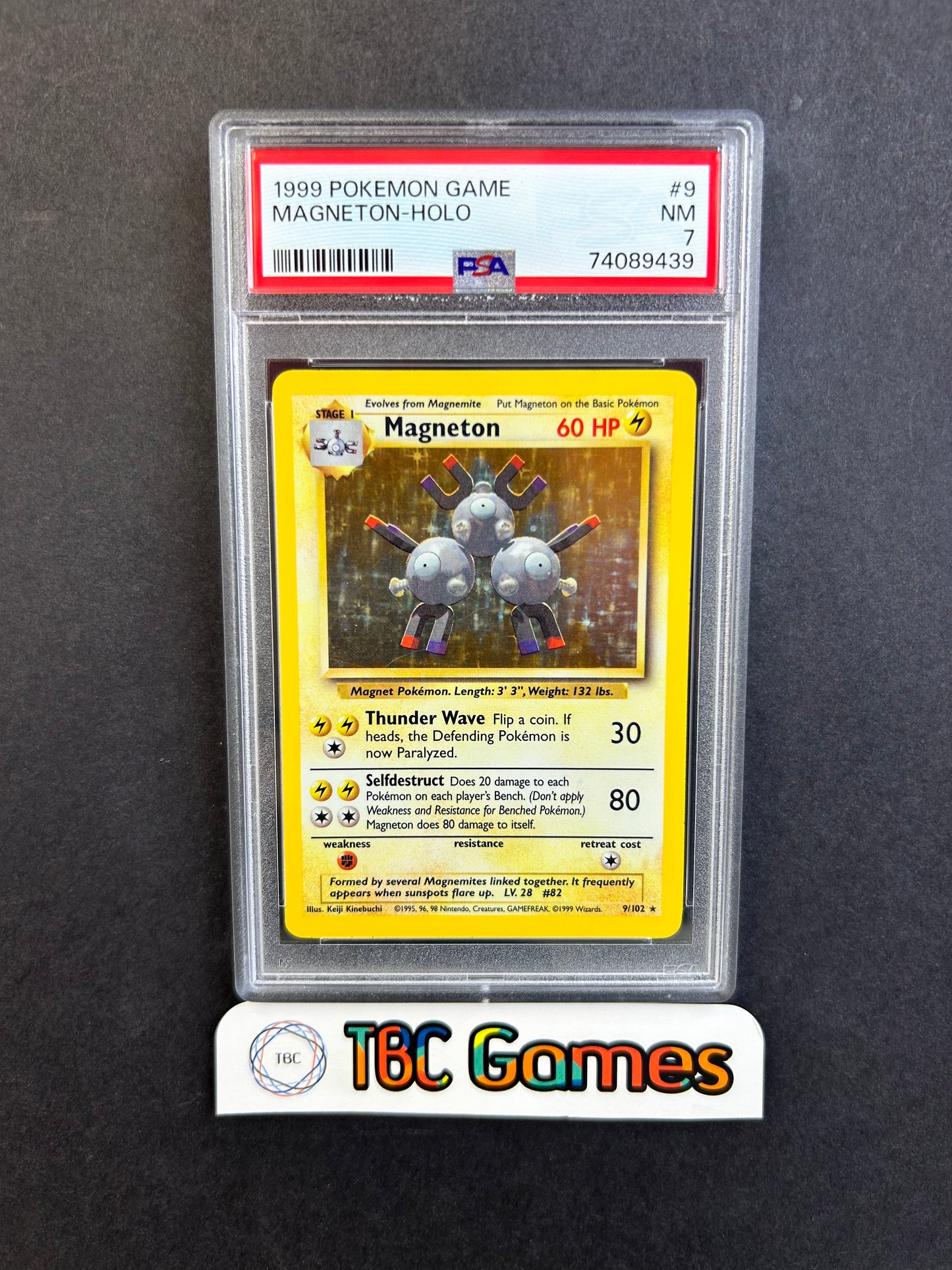 Magneton Base Set Holo #9 PSA 7
