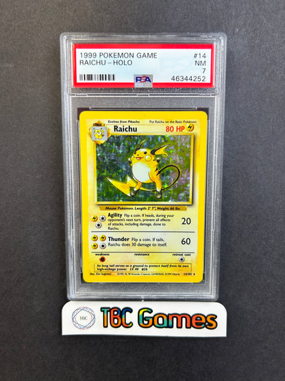 Raichu Base Set Holo #14 PSA 7