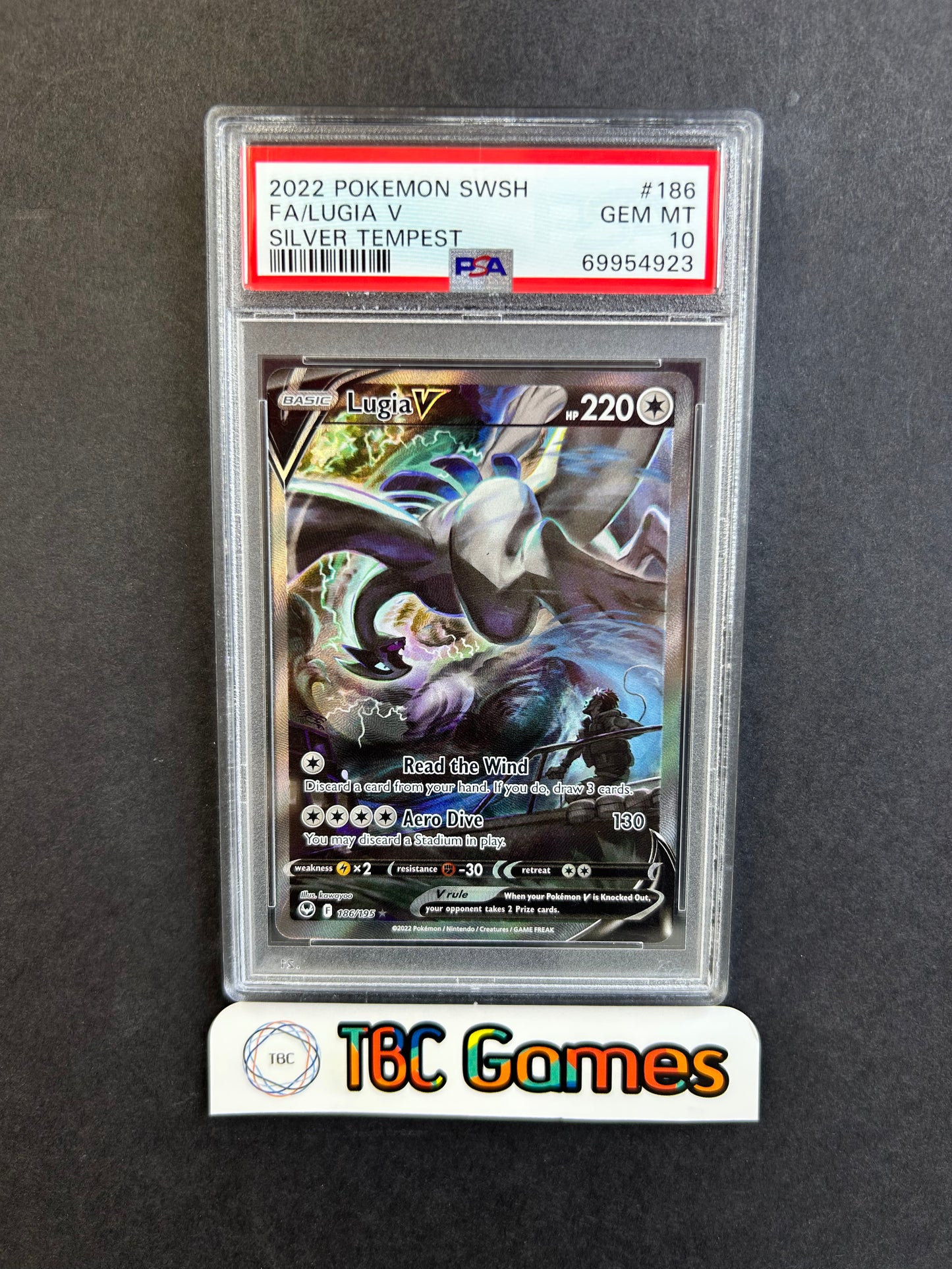 Lugia V Silver Tempest Alt Art #186 PSA 10