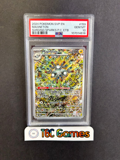Magneton Surging Sparks Pokemon Center ETB SVP 159 PSA 10