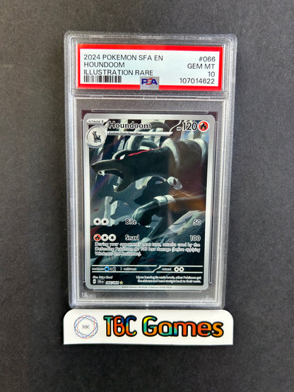 Houndoom Shrouded Fable #066 Illustration Rare PSA 10
