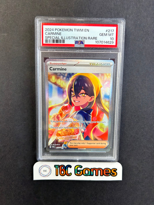 Carmine Twilight Masquerade #217 Special Illustration Rare PSA 10