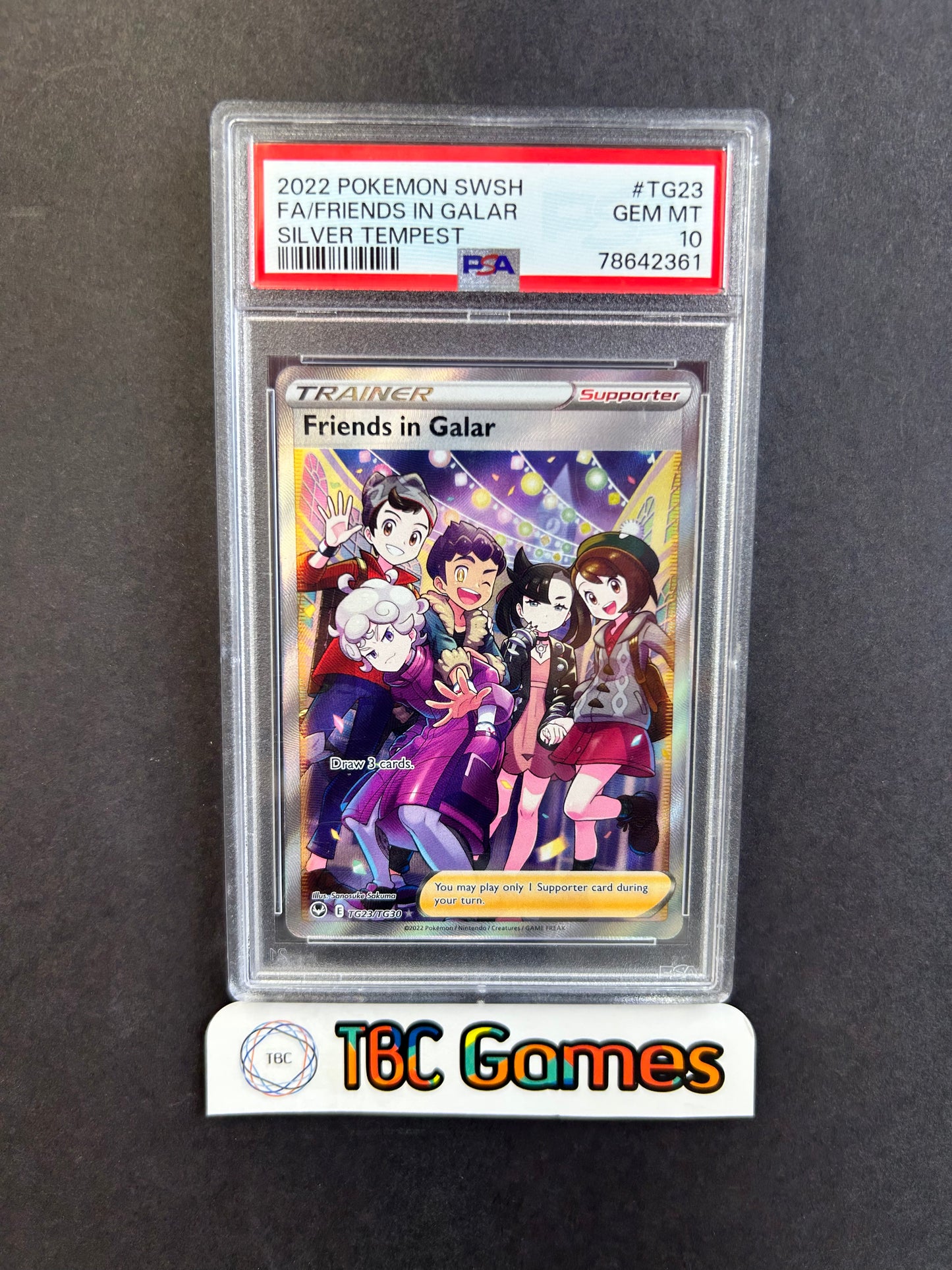 Friends in Galar Silver Tempest TG23 PSA 10