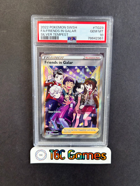 Friends in Galar Silver Tempest TG23 PSA 10
