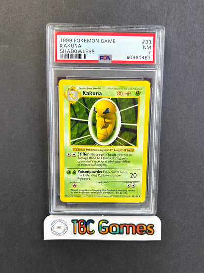 Kakuna Base Set Shadowless #33 PSA 7