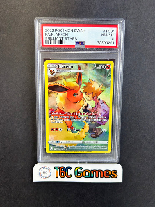 Flareon Brilliant Stars TG01 PSA 8