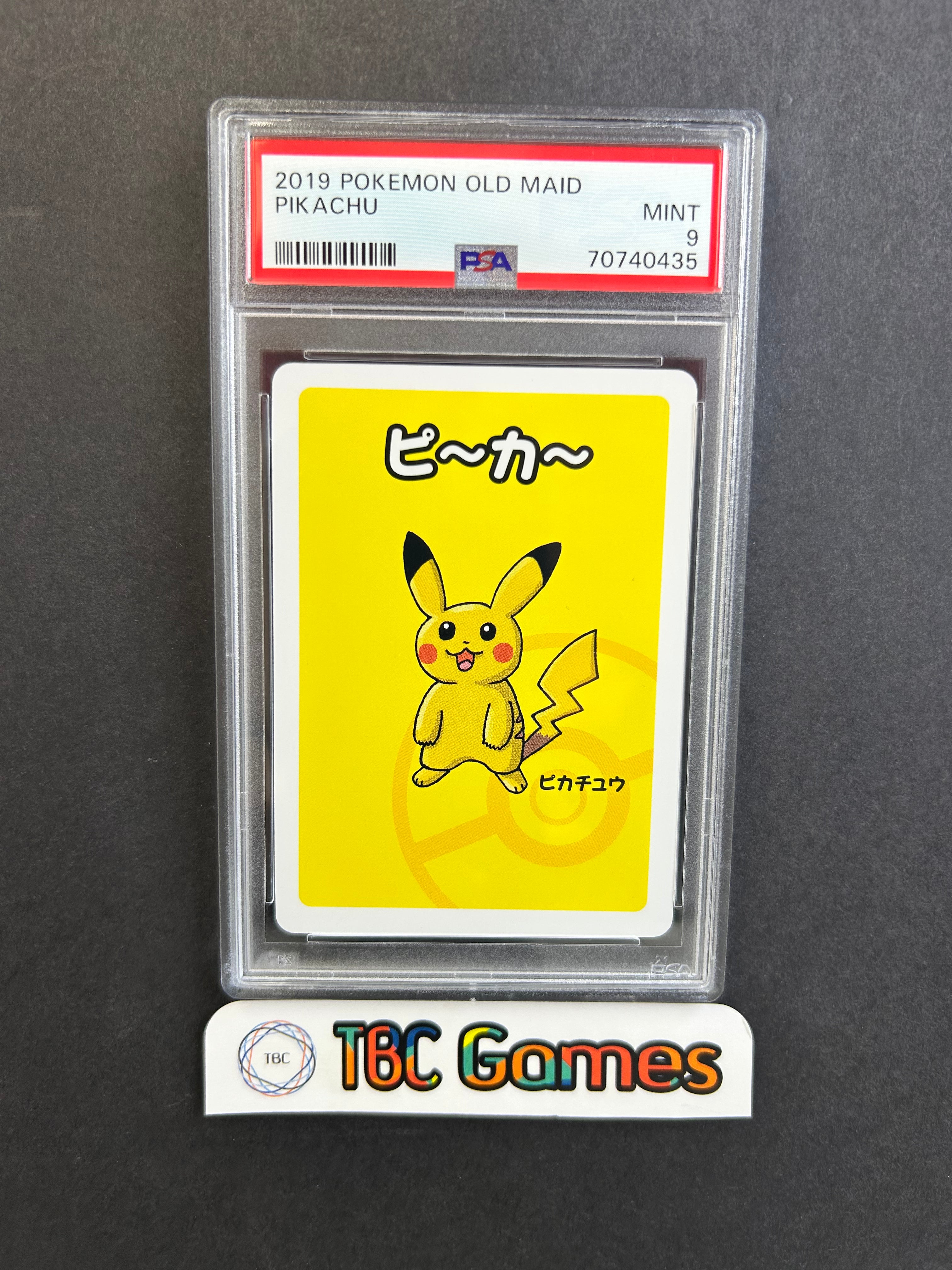 Pikachu Old Maid Playing Deck 2019 Red Back Japanese PSA 9 – TBC Games