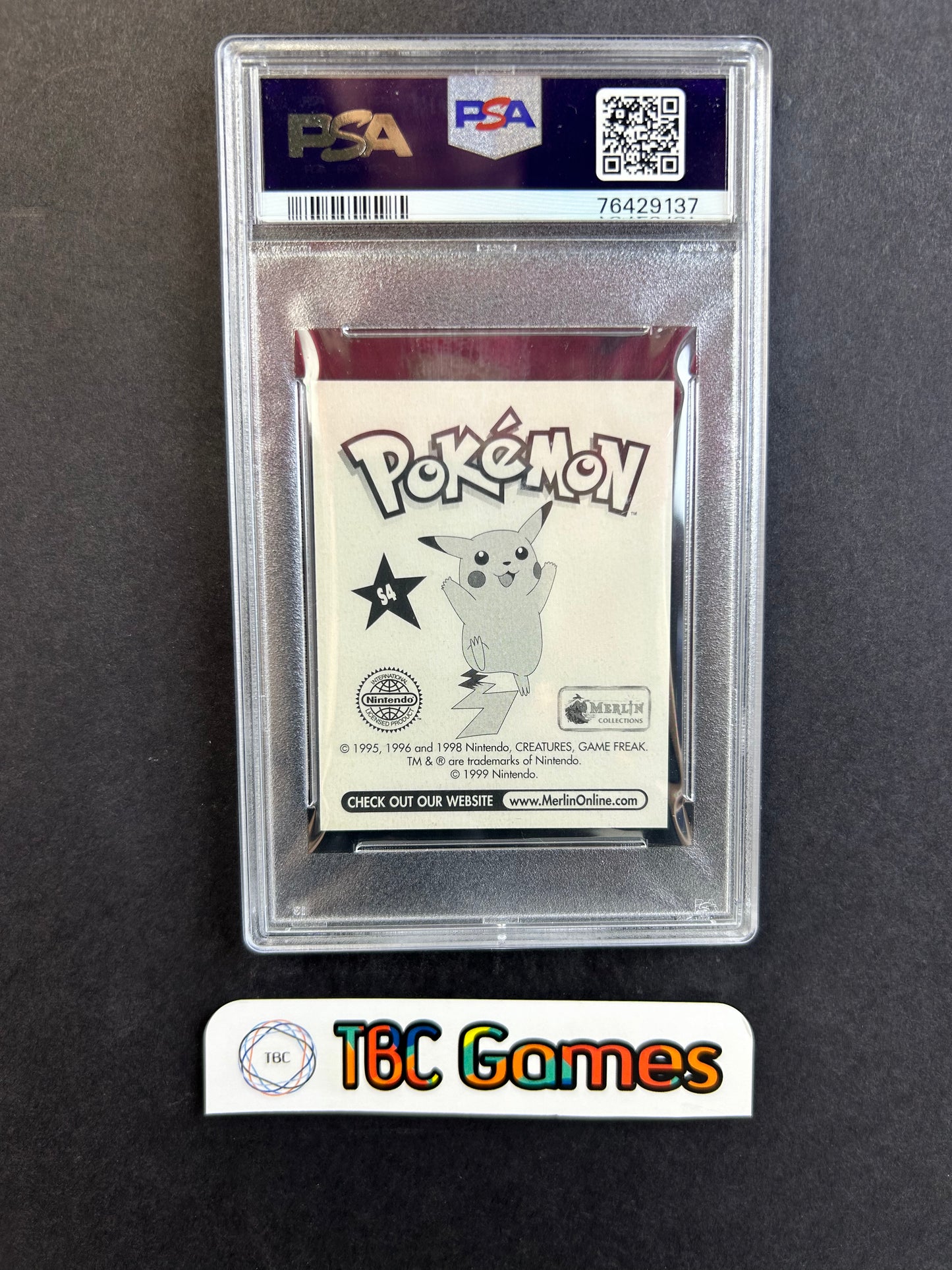 Blastoise Merlin Prism Sticker S4 PSA 7