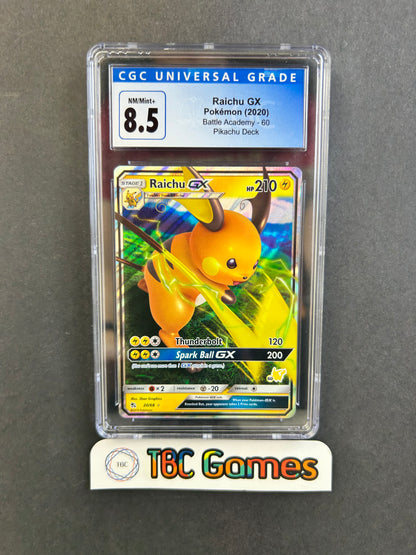 Raichu GX Battle Academy Pikachu Deck 60 #20 CGC 8.5