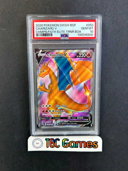 Charizard V Champion's Path ETB SWSH050 PSA 10
