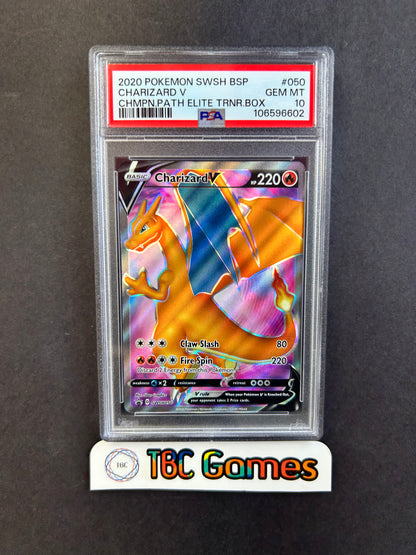 Charizard V Champion's Path ETB SWSH050 PSA 10
