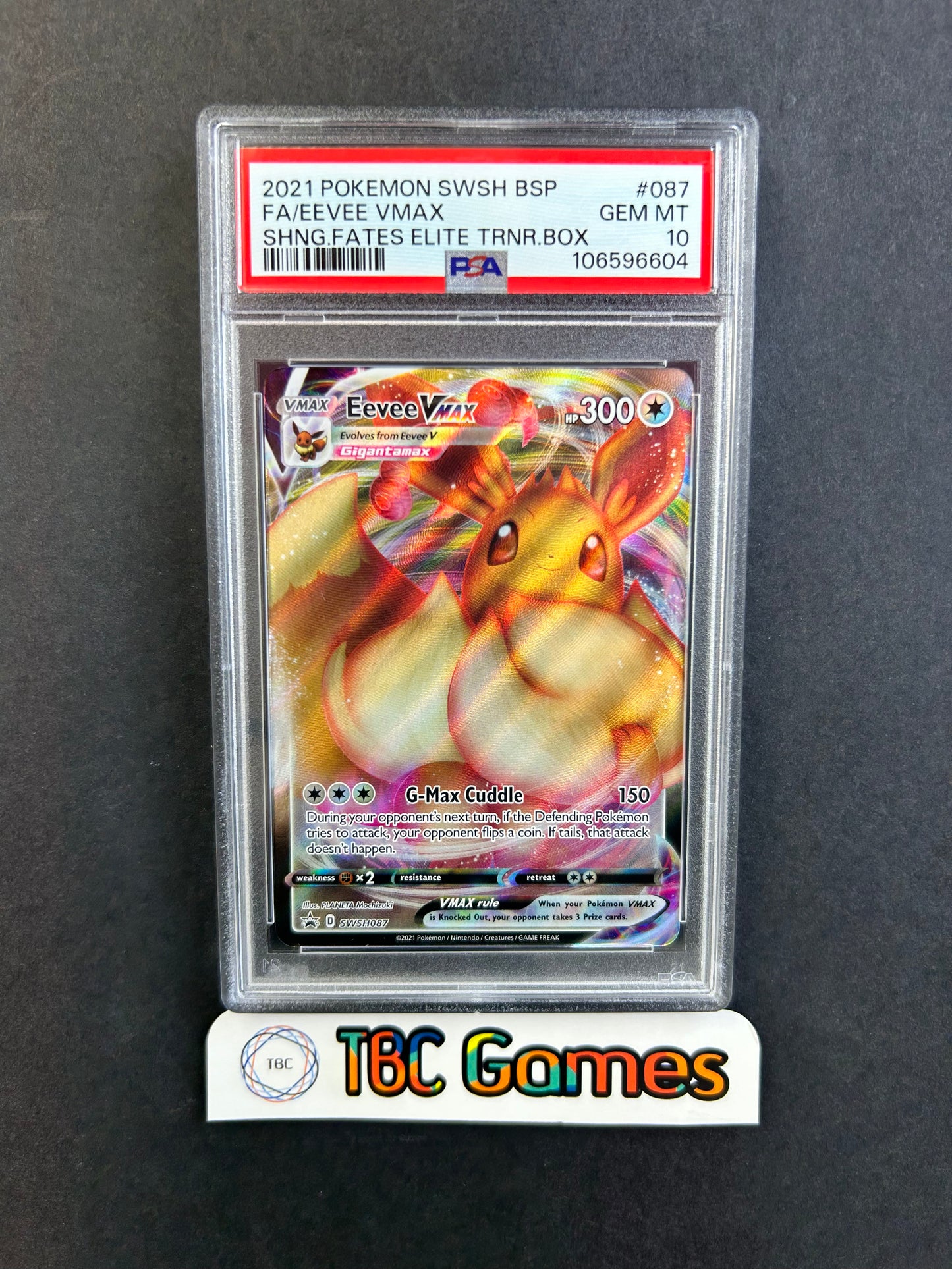 Eevee VMAX SWSH087 Shining Fates ETB PSA 10