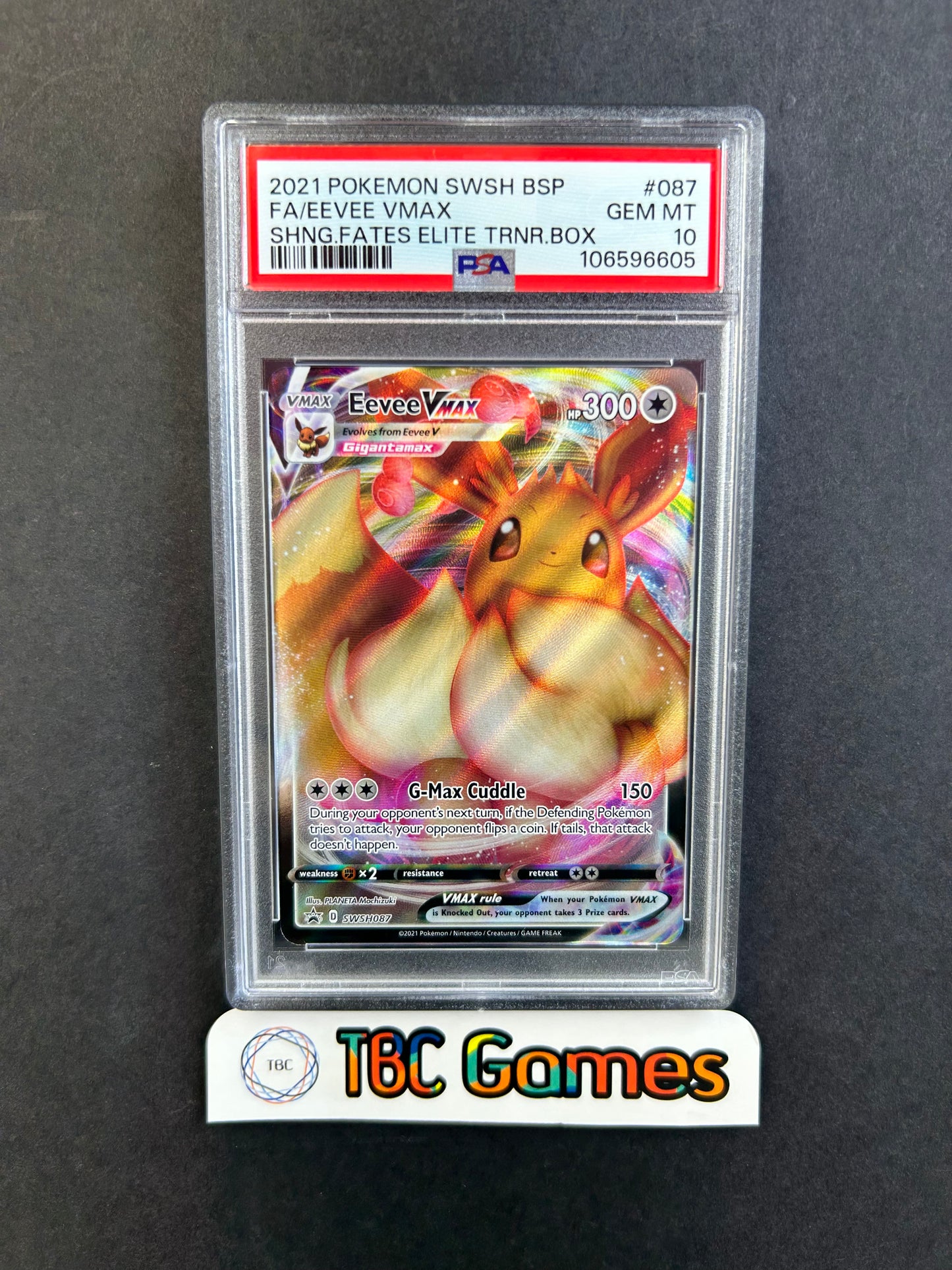 Eevee VMAX SWSH087 Shining Fates ETB PSA 10