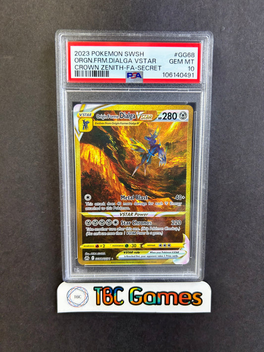 Origin Forme Dialga VSTAR Crown Zenith GG68 PSA 10