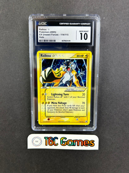 Raikou Gold Star Unseen Forces #114 CGC 10