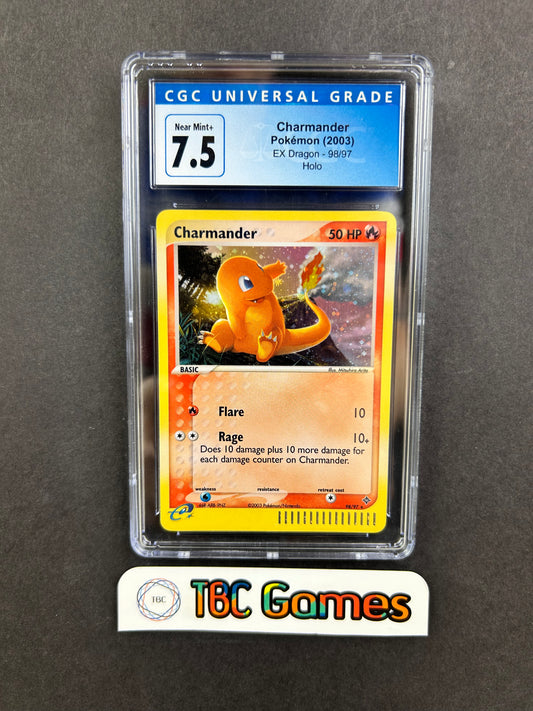 Charmander EX Dragon Holo #98 CGC 7.5