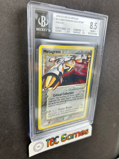 Metagross Gold Star Delta Species #113 BGS 8.5