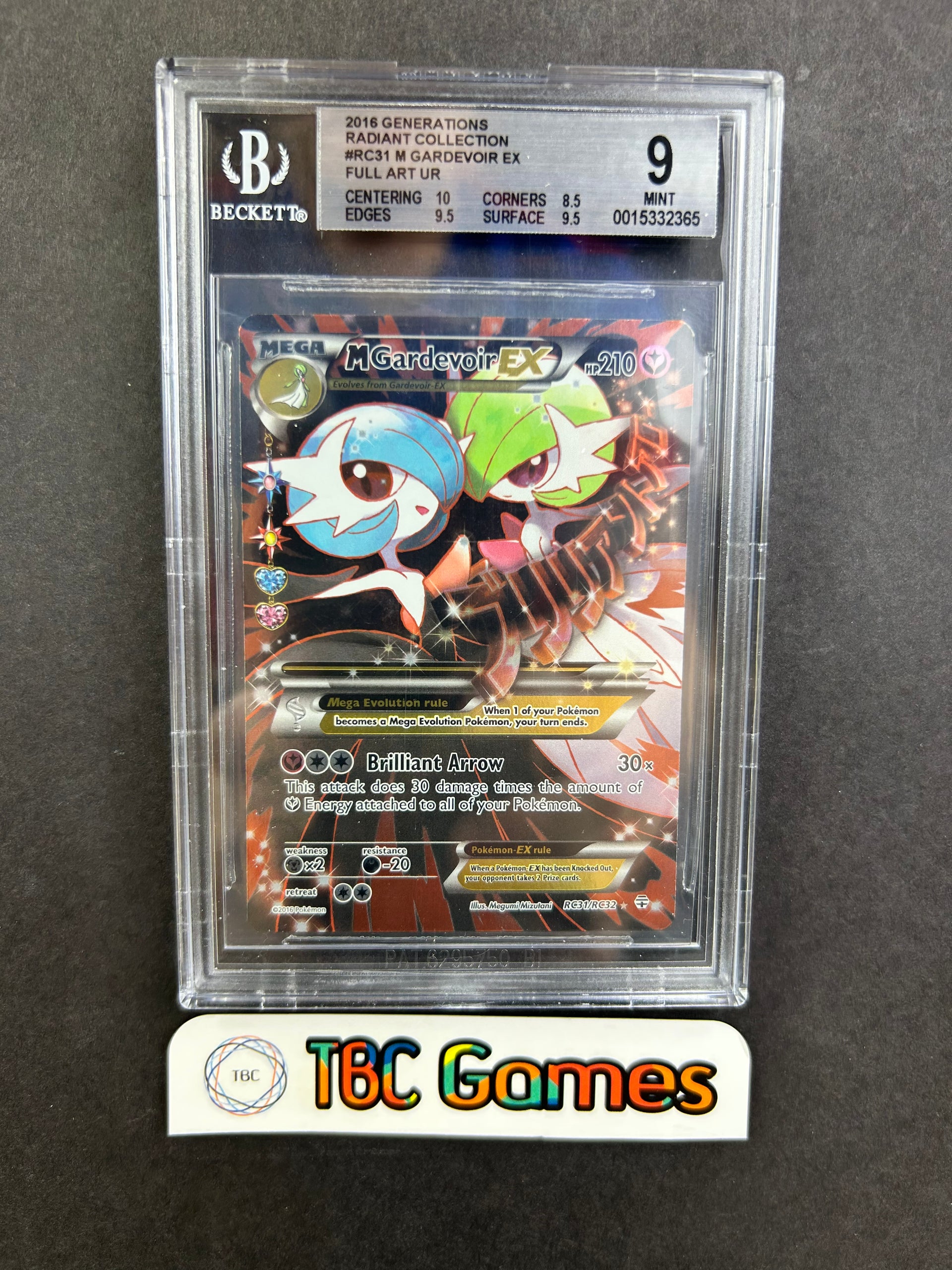M Gardevoir EX Generations Radiant Collection RC31 BGS 9 – TBC Games
