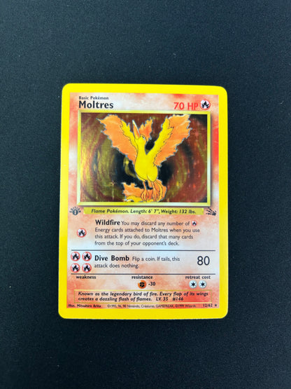 [LP] Moltres Fossil 1st Edition Holo 12/62