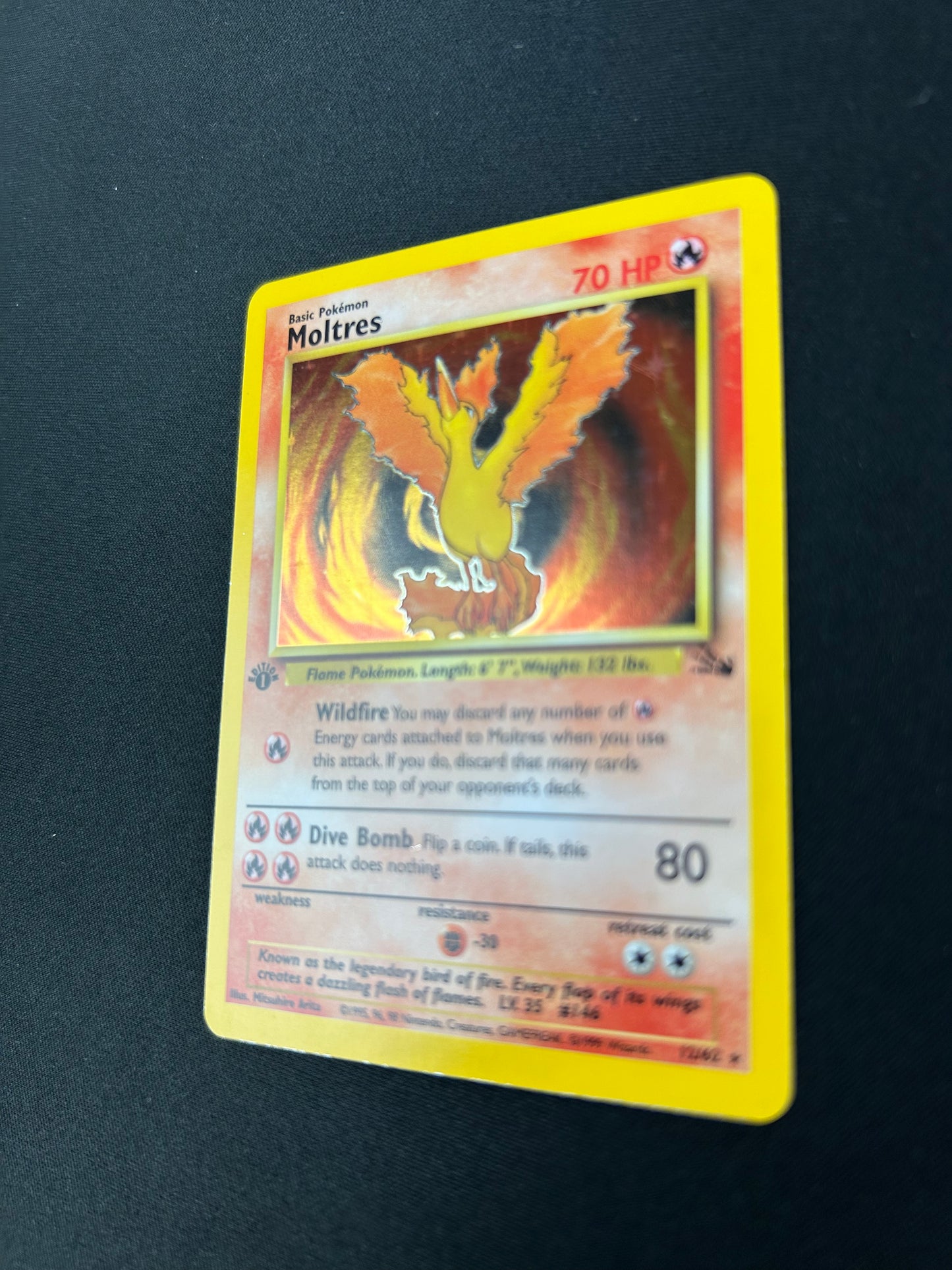 [LP] Moltres Fossil 1st Edition Holo 12/62