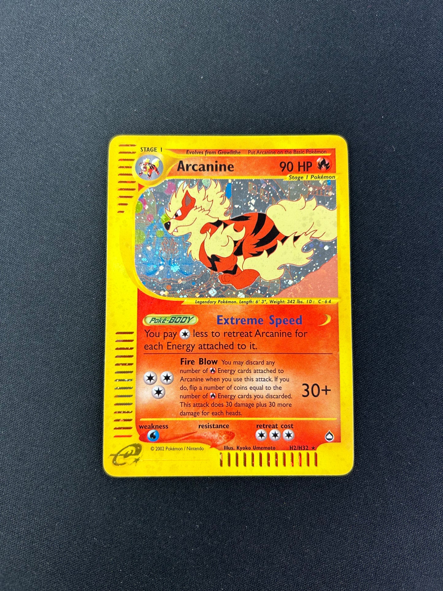 [LP] Arcanine Aquapolis Holo H2/H32