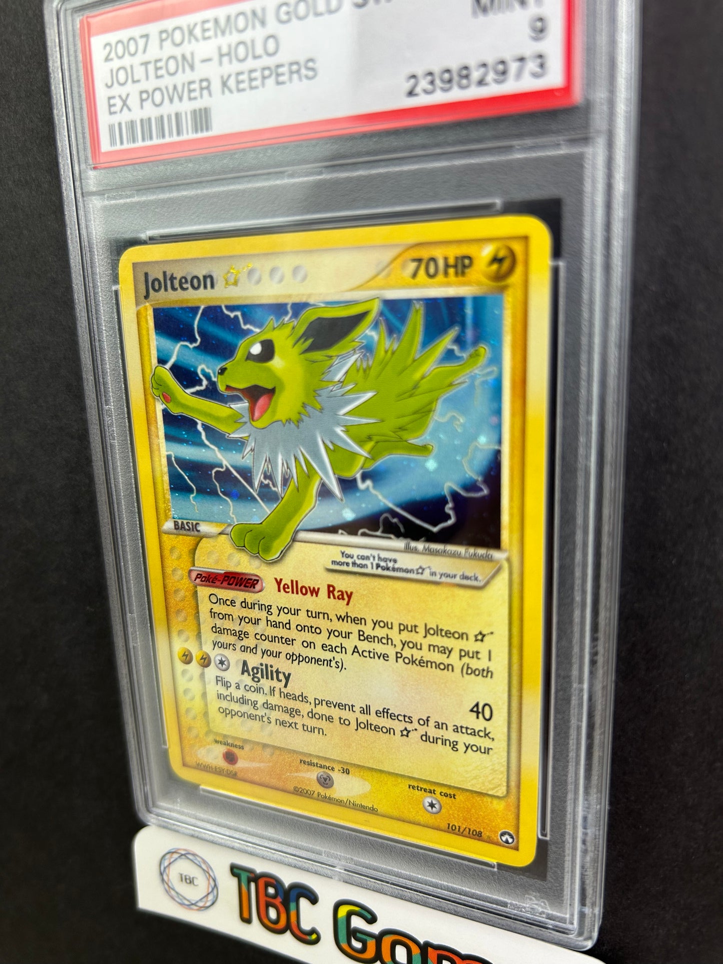 Jolteon Gold Star Power Keepers Holo #101 PSA 9