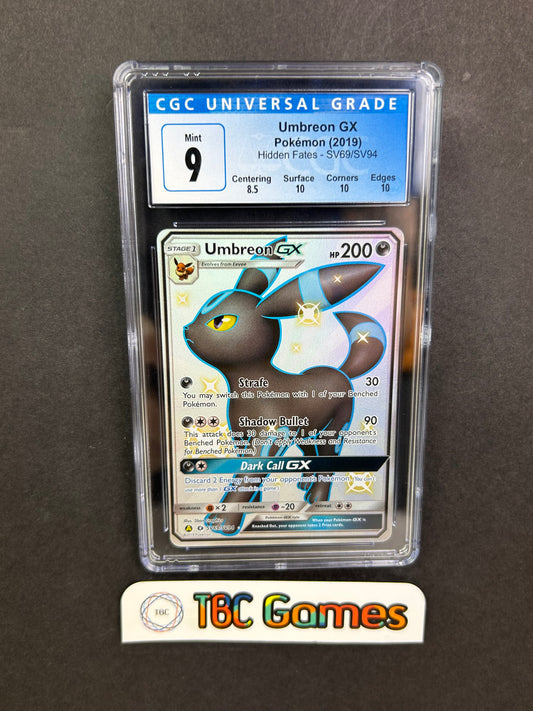Umbreon GX Hidden Fates SV69 Blue CGC 9
