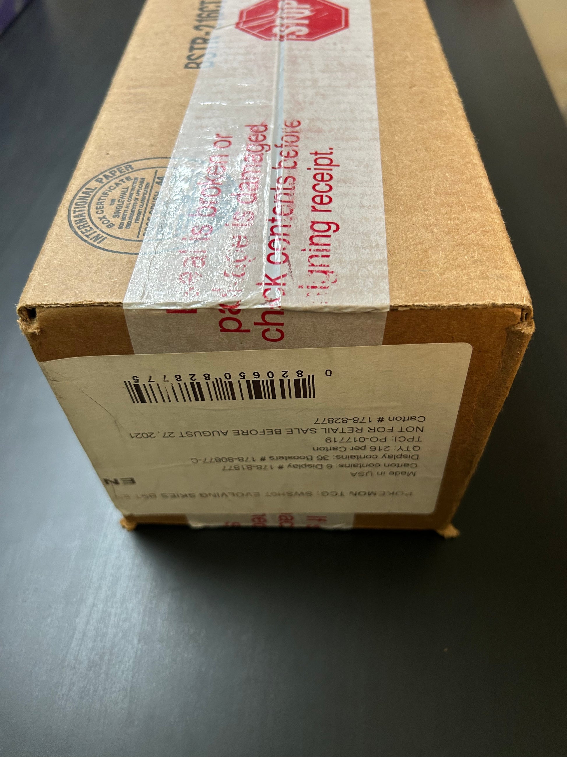 Pokemon TCG: Sword & Shield - Evolving Skies Booster Box First Print Sealed Case Pokemon TCG: Sword & Shield - Evolving Skies Booster Box First Print Sealed Case