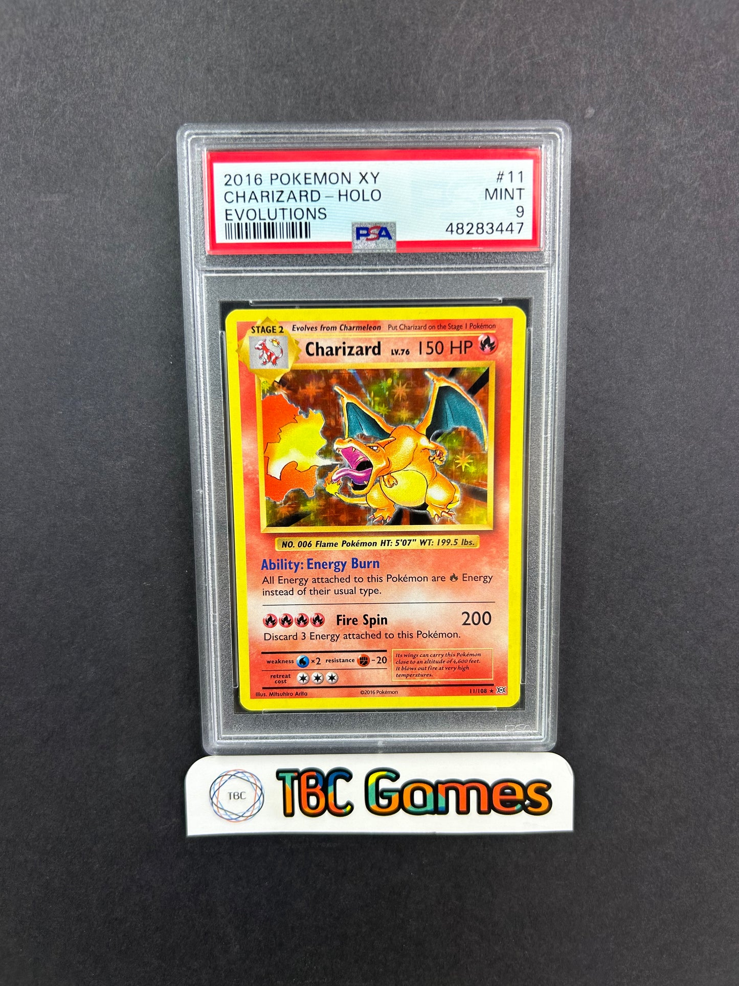 Charizard XY Evolutions Holo #11 PSA 9