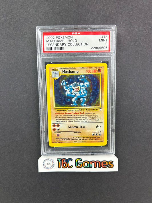 Machamp Legendary Collection Holo #15 PSA 9