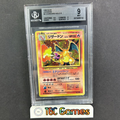 1990 charizard pokemon card Charizard Base Set Holo Japanese BGS 9 – TBC Games