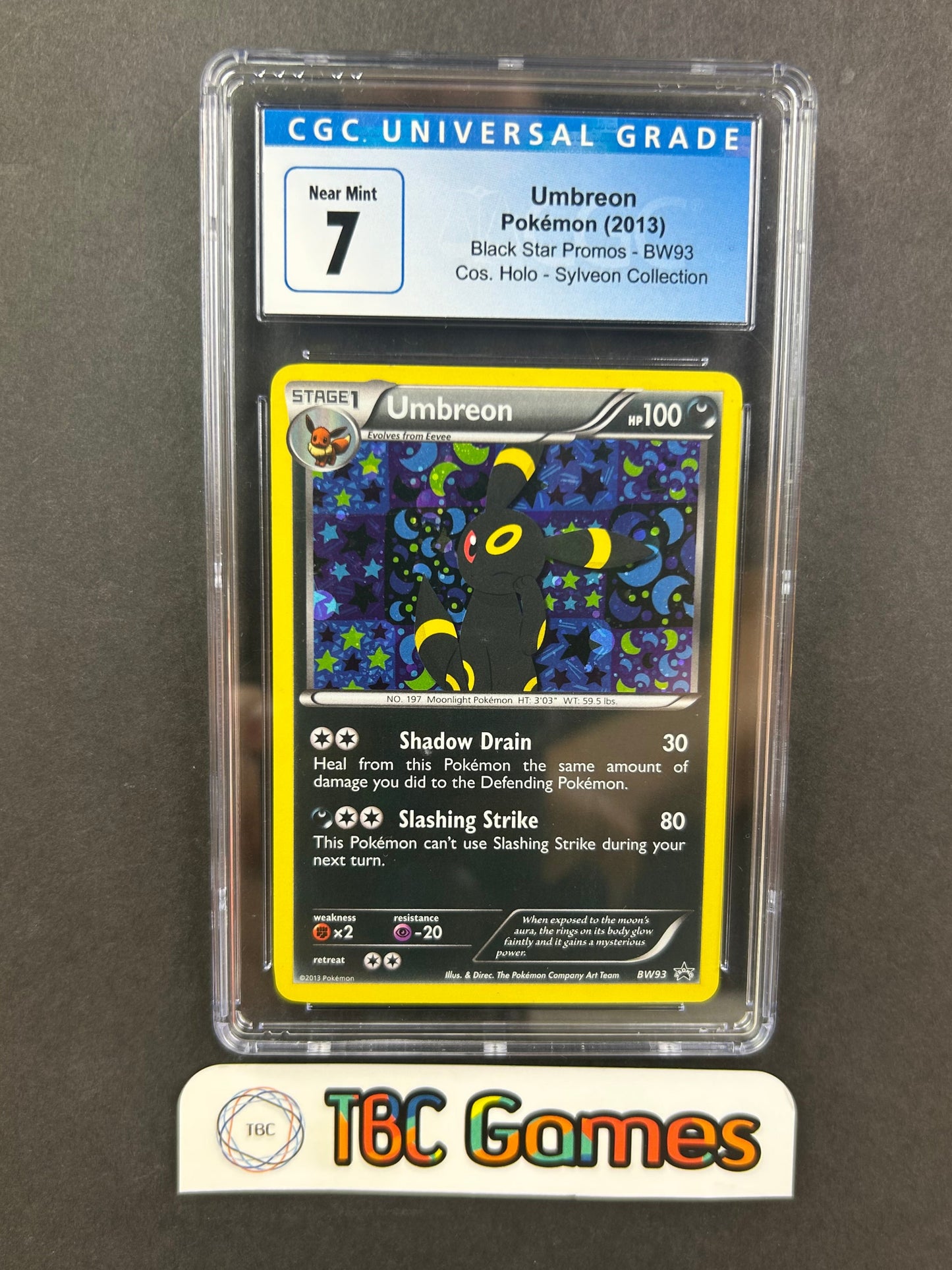 Umbreon BW93 Promo Sylveon Collection Cosmos Holo CGC 7