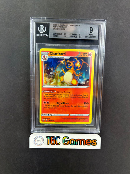 Charizard Vivid Voltage Cracked Ice Theme Deck BGS 9