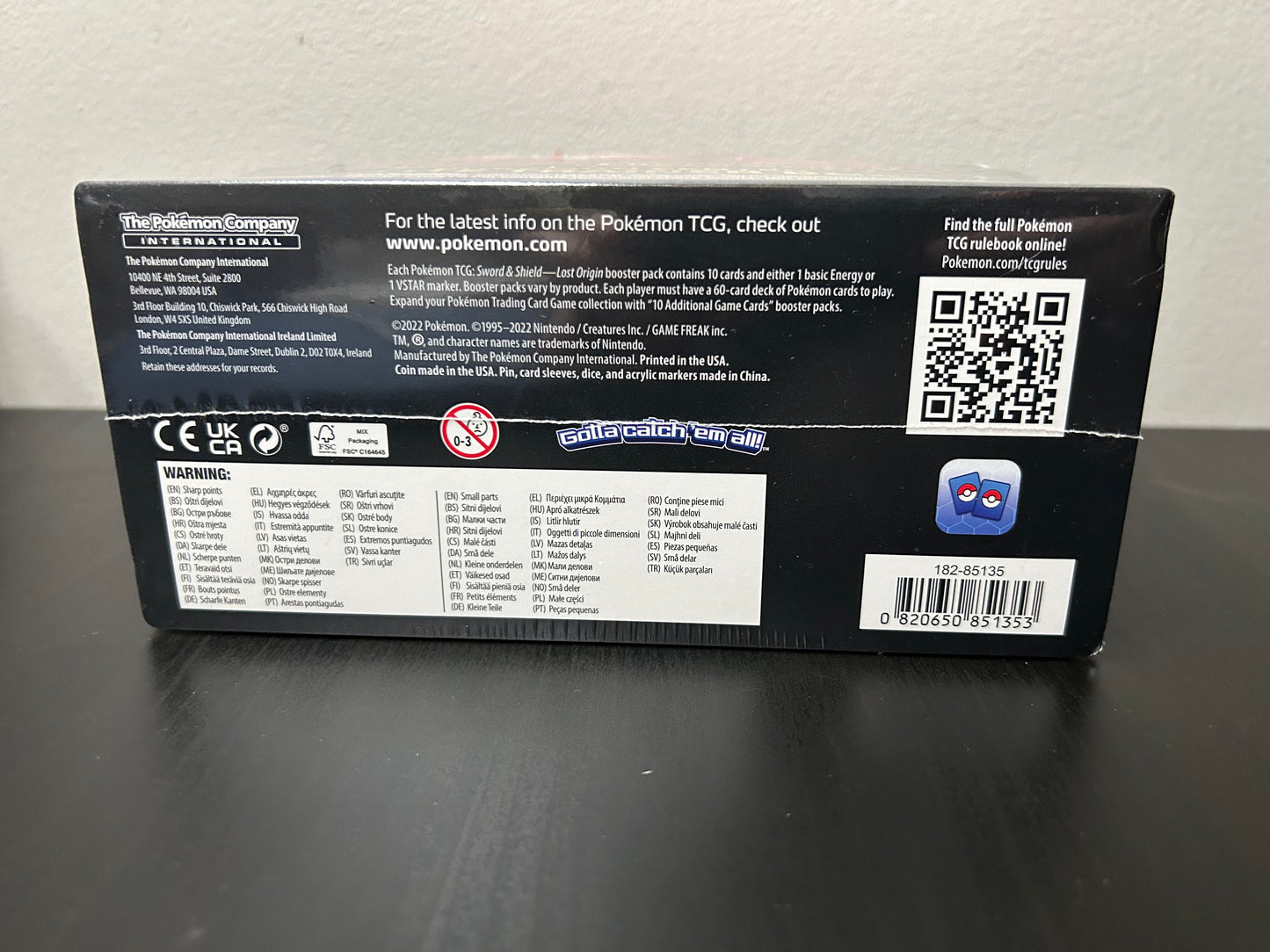 Pokemon TCG: Sword & Shield - Lost Origin Pokemon Center Elite Trainer Box