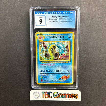Misty's Gyarados Gym 1 Leaders Stadium Holo Japanese CGC 9