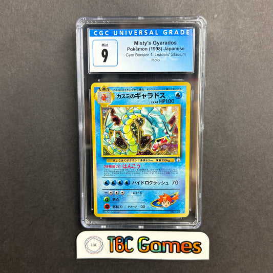 Misty's Gyarados Gym 1 Leaders Stadium Holo Japanese CGC 9